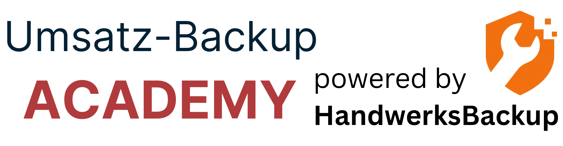Umsatz-Backup Academy Logo - powered bei HandwerksBackup